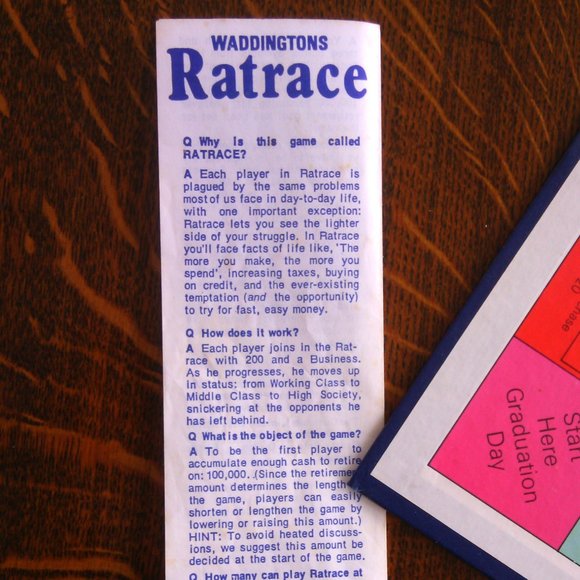 Board Games Ratrace Vintage Le fortuniste 1973 Waddingtons Game Bilingual Info - Picture 4 of 16